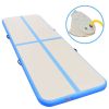 Inflatable Gymnastics Mat with Pump 275.6"x39.4"x3.9" PVC Blue