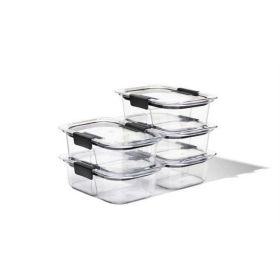 10 Piece 2 Compartment Meal Prep Food Storage Containers, 2.85 Cup