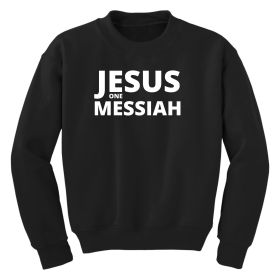 Girls Graphic Sweatshirt, Jesus One Messiah