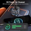 QOOVI 44W Car Charger PD USB Type C 3 Ports Fast Charging USB Quick Charge Phone Charger For iPhone 14 Pro Xiaomi Samsung Huawei