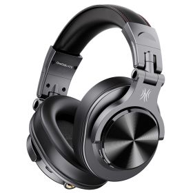 A70 Bluetooth 5.2 Headphones Stereo Over Ear Wireless Headset Professional Recording Studio Monitor DJ Headphones (Color: BLACK)