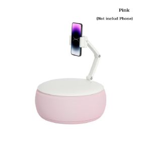 New Lazy Pillow Mobile Phone Tablet Bracket Bed Dormitory Sofa Bedside Desktop Support Frame (Color: Pink)