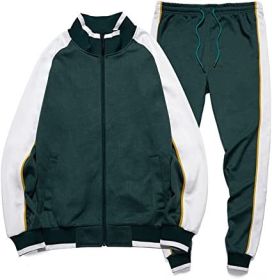 Women's 2 Pieces Tracksuits Casual Running Jogging Athletic Casual Outfits Full Zip Suit Gym Sports Sweatsuits (size: XL)