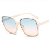 Fashion Square Sunglasses Woman Retro Vintage Gradient Sun Glasses Female Clear Lens Black White Designer Oculos De Sol UV400