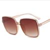 Fashion Square Sunglasses Woman Retro Vintage Gradient Sun Glasses Female Clear Lens Black White Designer Oculos De Sol UV400