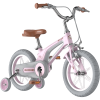 14" Kids Bike for Girls and Boys, Magnesium Alloy Frame with Auxiliary Wheel, Kids Single Speed Cruiser Bike.