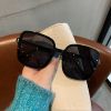 Fashion Square Sunglasses Woman Retro Vintage Gradient Sun Glasses Female Clear Lens Black White Designer Oculos De Sol UV400