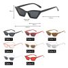 Sexy Cat Eye Triangle Sunglasses Retro Female Eyewear UV400 Sun Glasses Polarized Streetwear Trending Fashion Ladies Glasse