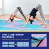 4-Panel PU Leather Folding Exercise Gym Mat with Hook and Loop Fasteners