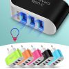 3Usb Candy Charger LED Luminous Mobile Phone Charging Head Intelligent Multi Port USB Charger Travel Charging/EU for xiaomi