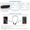 Wireless Neckband Headphones V4.2 Sweat-proof Sport Headsets Earbuds In-Ear Magnetic Neckbands Stereo Earphone