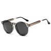 2022 Retro Round Sunglasses Women Men Brand Design Transparent Female Sun Glasses Men Oculos De Sol Feminino Lunette Soleil