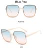 Fashion Square Sunglasses Woman Retro Vintage Gradient Sun Glasses Female Clear Lens Black White Designer Oculos De Sol UV400