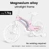 14" Kids Bike for Girls and Boys, Magnesium Alloy Frame with Auxiliary Wheel, Kids Single Speed Cruiser Bike.