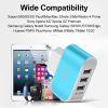 3Usb Candy Charger LED Luminous Mobile Phone Charging Head Intelligent Multi Port USB Charger Travel Charging/EU for xiaomi