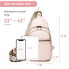 Sling Bag for Women Crossbody Purses Trendy PU Leather Small Sling Backpack Chest Bag for Women