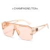 New Luxury Oversized Men Sunglasses Brand Designer Sun Glasses For Women Fashion Gradient Square Shades