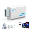 Full HD 1080P Wii to HDMI-compatible Converter Adapter Wii2HDMI-compatible Converter 3.5mm Audio for PC HDTV Monitor Display