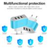 3Usb Candy Charger LED Luminous Mobile Phone Charging Head Intelligent Multi Port USB Charger Travel Charging/EU for xiaomi